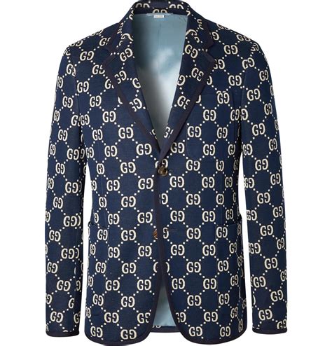 blue navy gucci blazer price|farfetch gucci blazer.